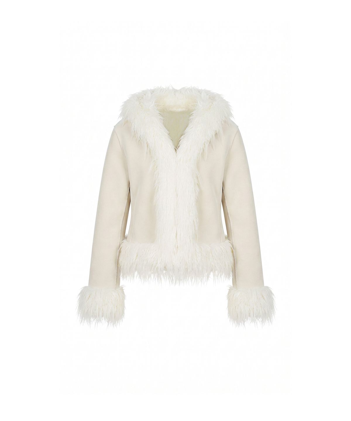 분트(VOONT) Reversible Shearling Mustang Coat (IVORY)