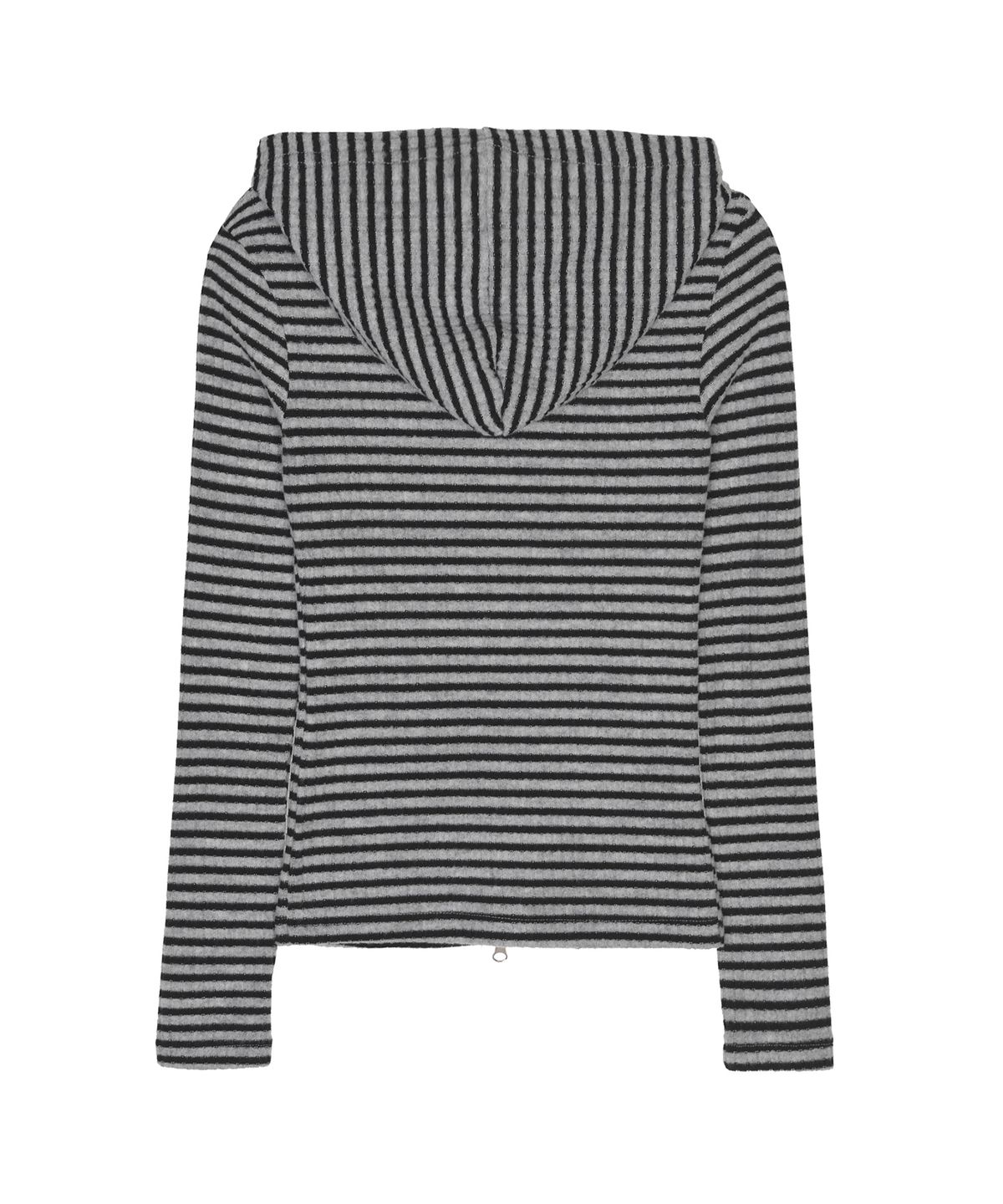 닉앤니콜(NICK&NICOLE) STRIPE SLIM HOOD ZIP-UP_GRAY