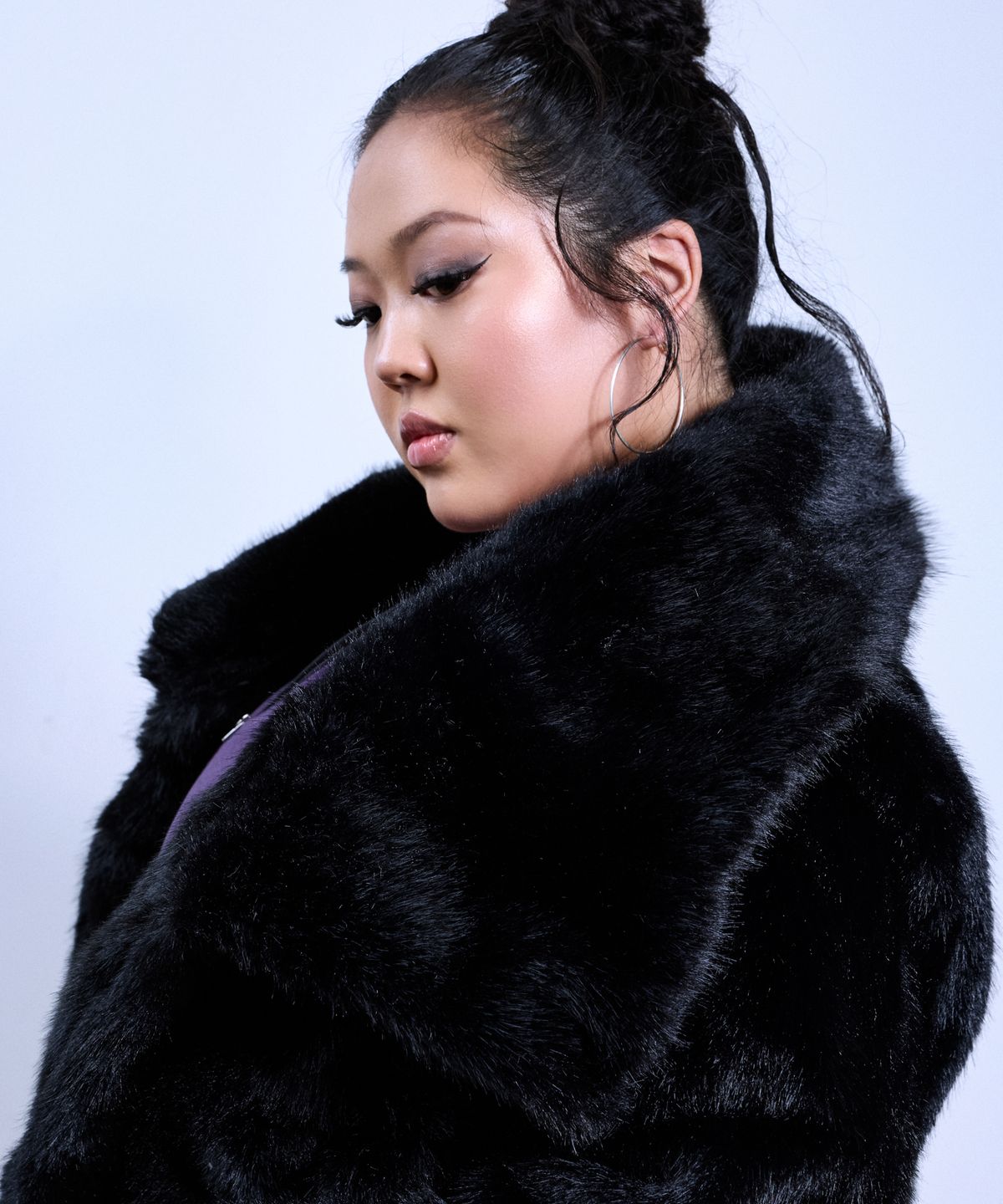 쿨시스(COOLSIS) CS FOXY FUR FLEECE JACKET-033 (BLACK)