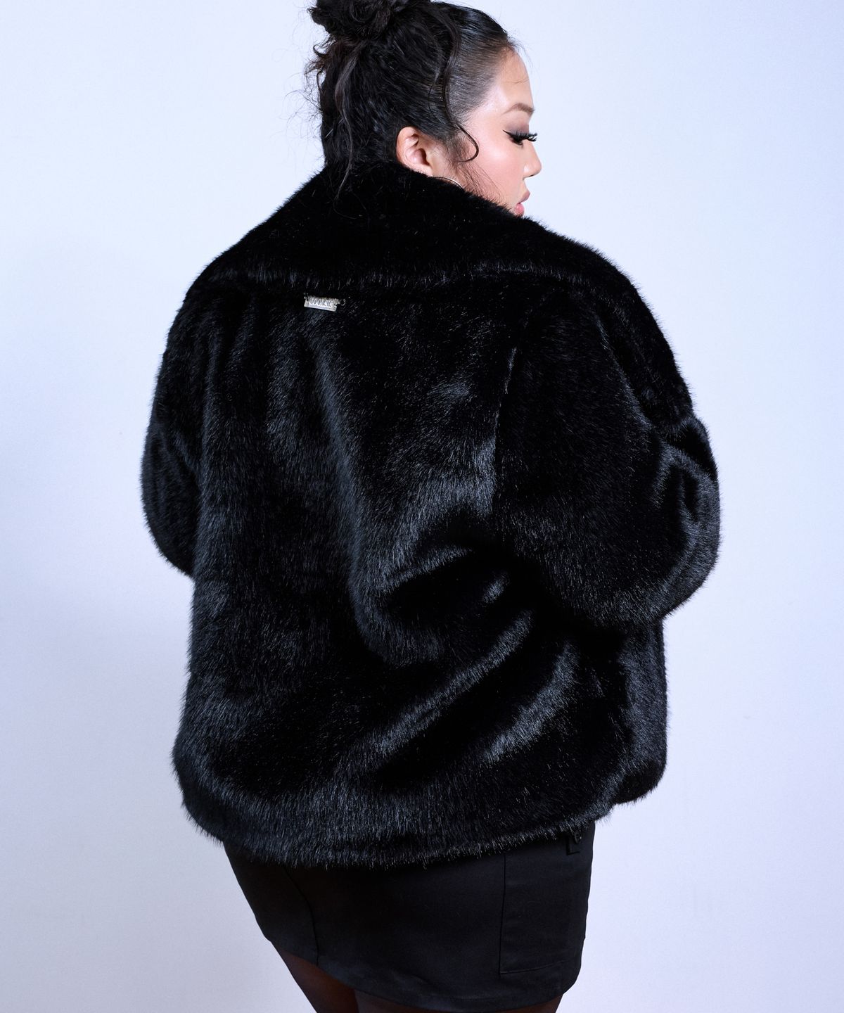 쿨시스(COOLSIS) CS FOXY FUR FLEECE JACKET-033 (BLACK)