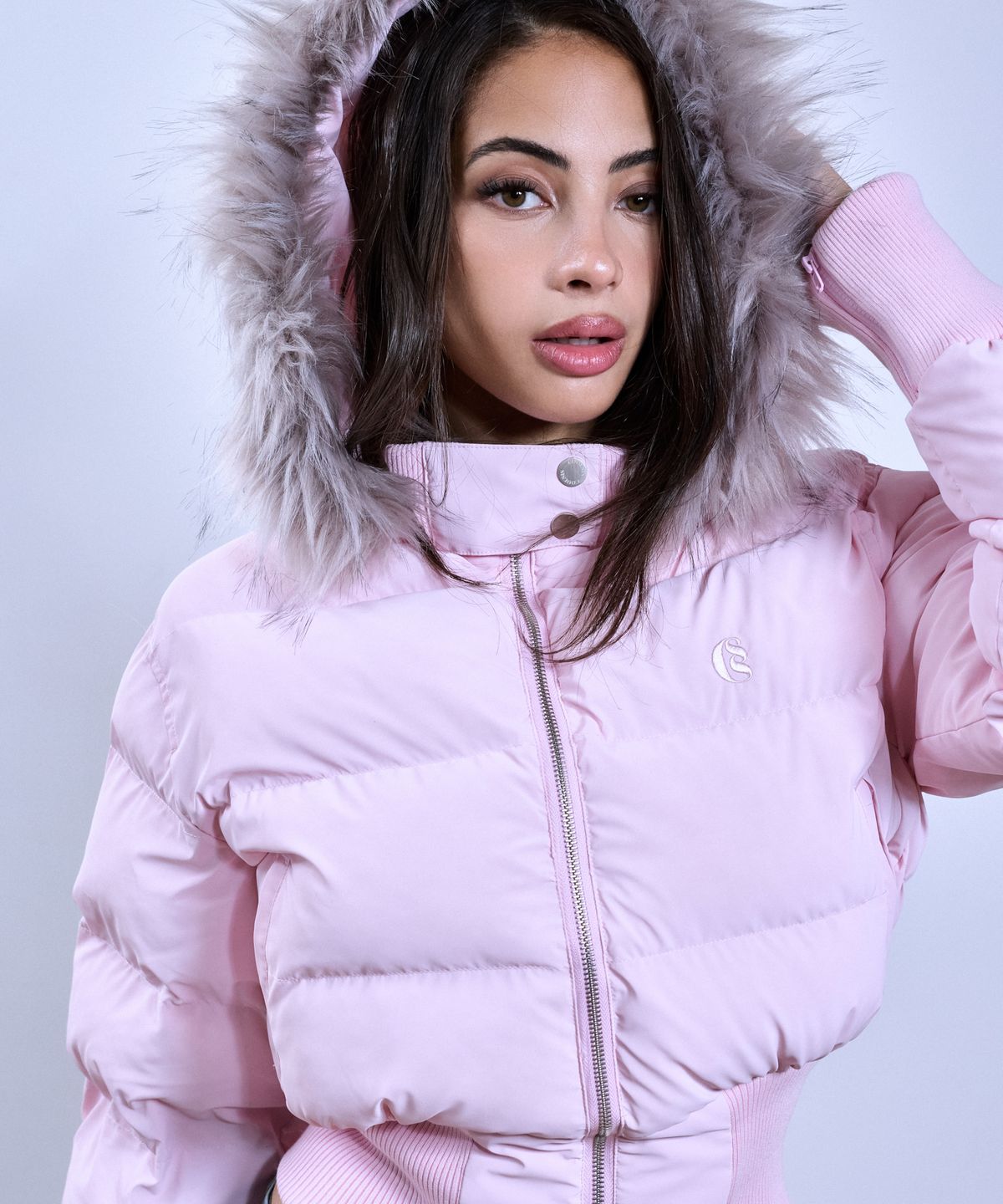 쿨시스(COOLSIS) CS 20s FUR PUFFER JACKET-021 (PINK)
