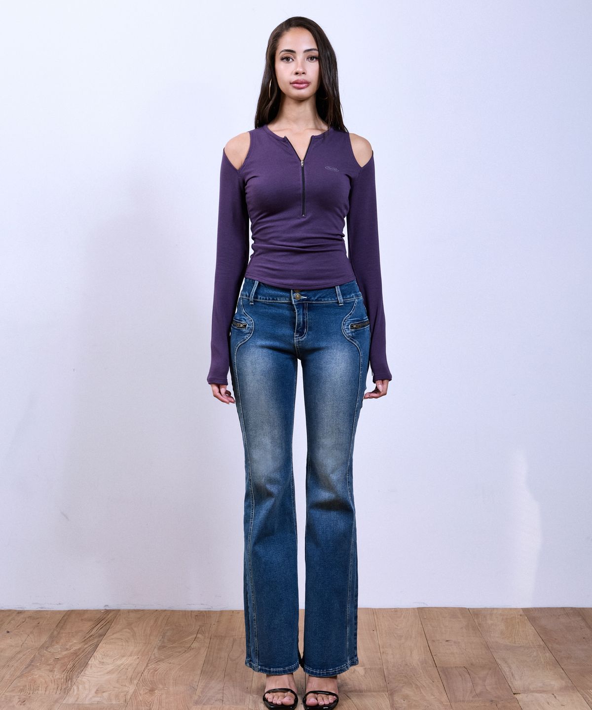 쿨시스(COOLSIS) CS SIDE ZIPPER BOOTCUT JEANS-079