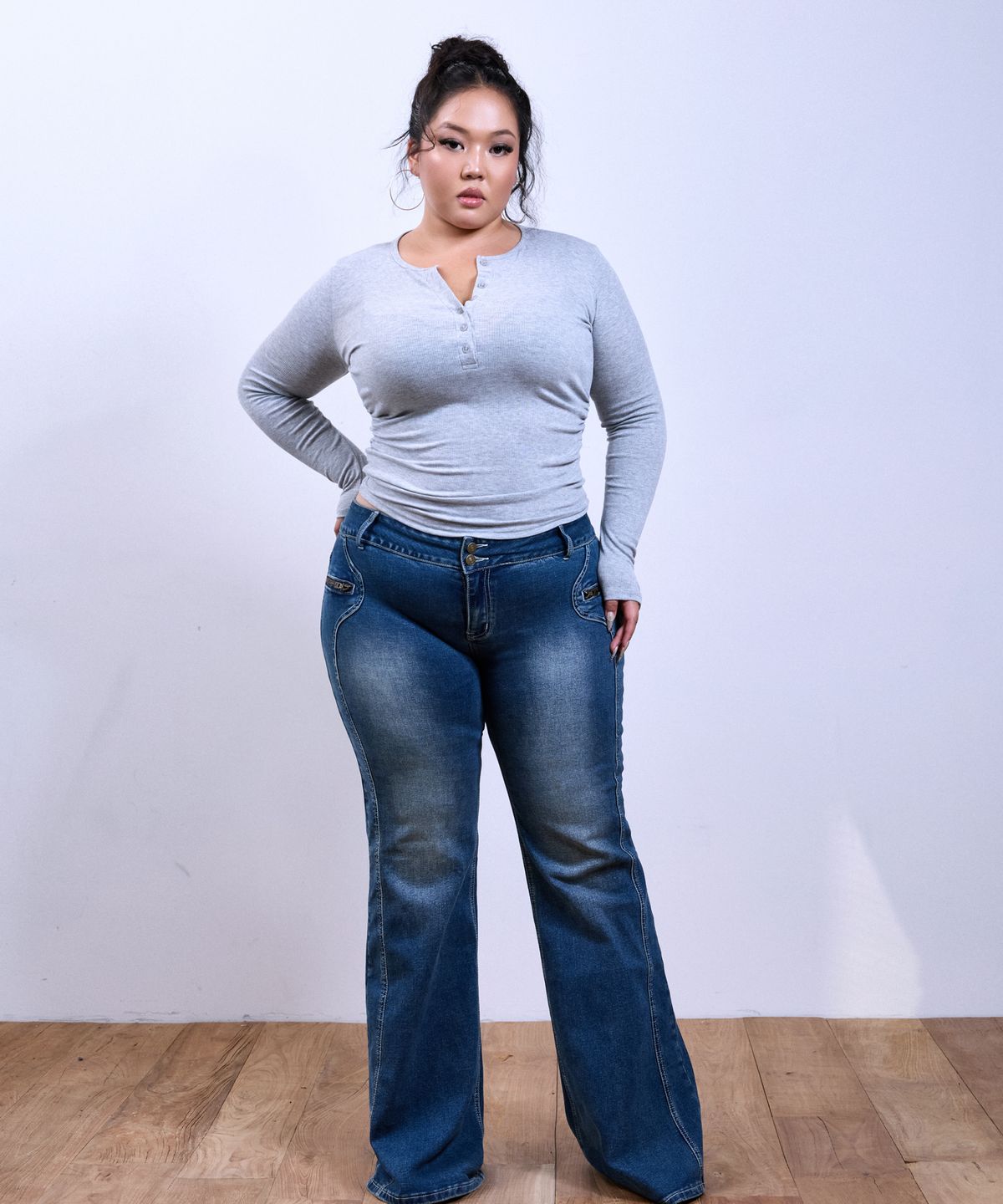 쿨시스(COOLSIS) CS SIDE ZIPPER BOOTCUT JEANS-079