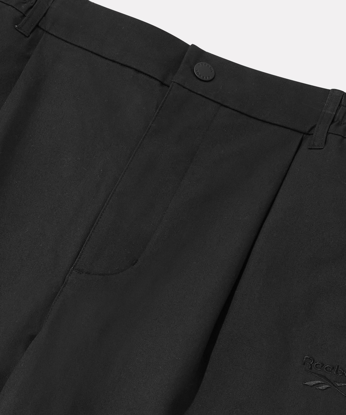 리복(REEBOK) 코튼 스판 카고 팬츠 - 블랙