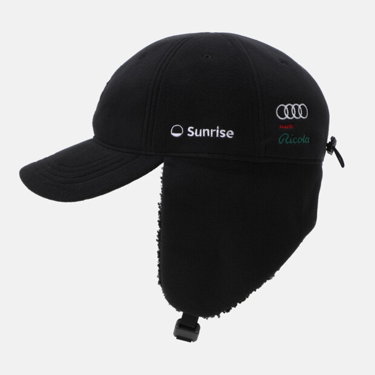 데상트(DESCENTE) 스위스 스키 플리스 트루퍼햇 블랙 SR323ICP90