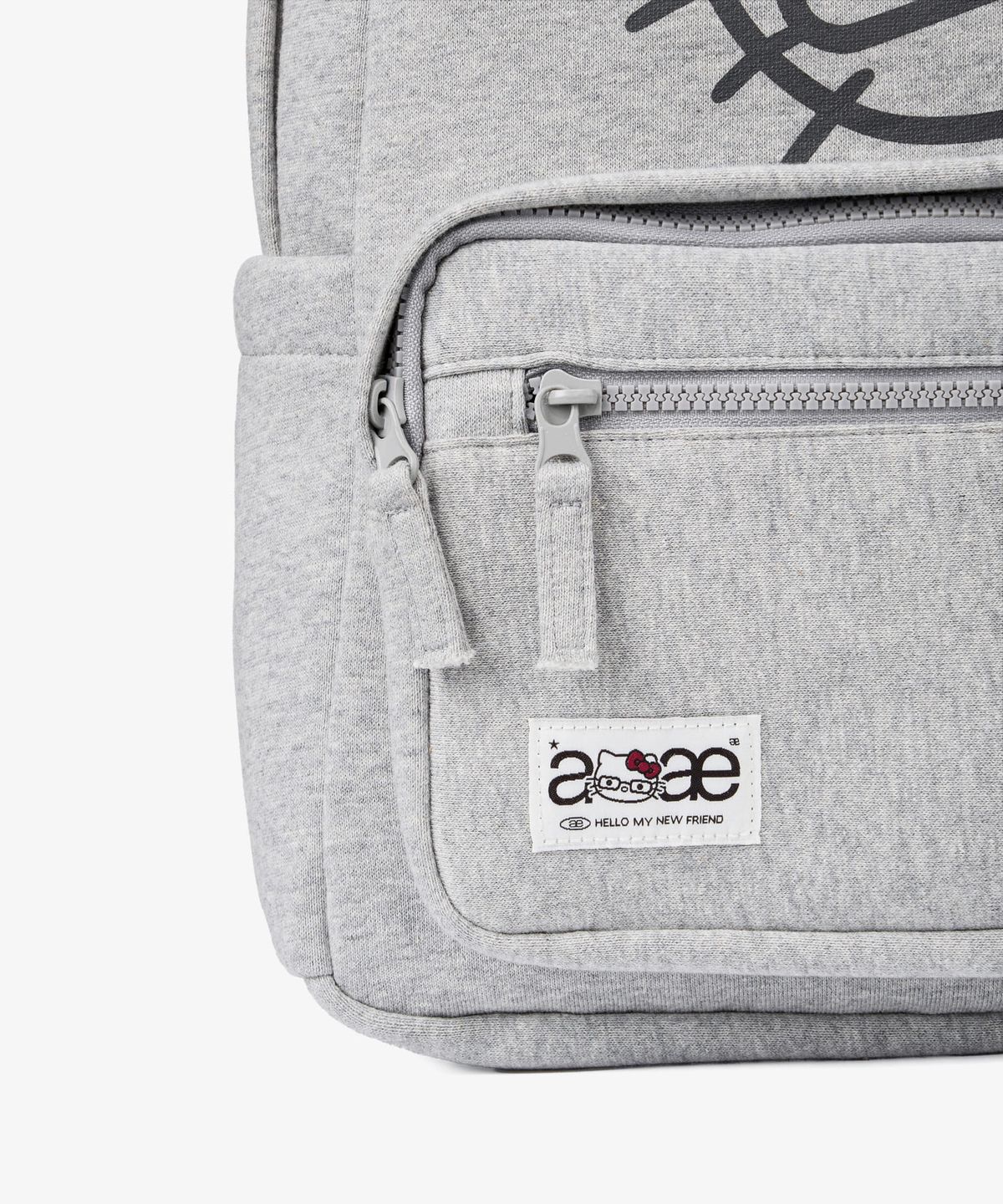 에이이에이이(AEAE) HELLO KITTY FACE BACKPACK [GREY]