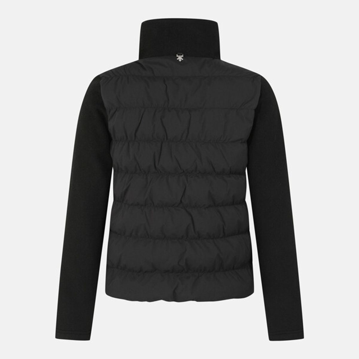 데상트(DESCENTE) 여성 니트 하이브리드 자켓 블랙 SR322SKT91