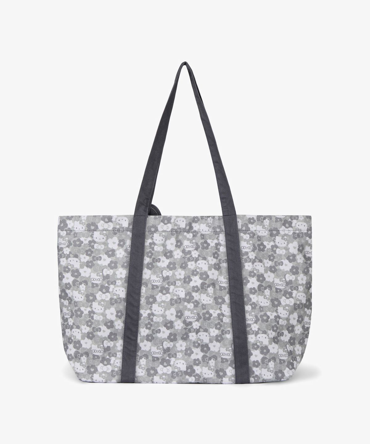 에이이에이이(AEAE) HELLO KITTY PATTERN BIG TOTE BAG [GREY]