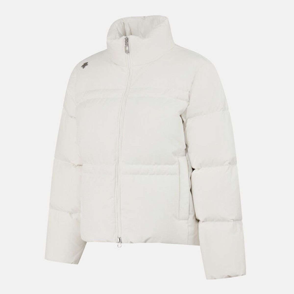 데상트(DESCENTE) 여성 중경량 배색 다운 자켓 화이트 SR422SDJO5