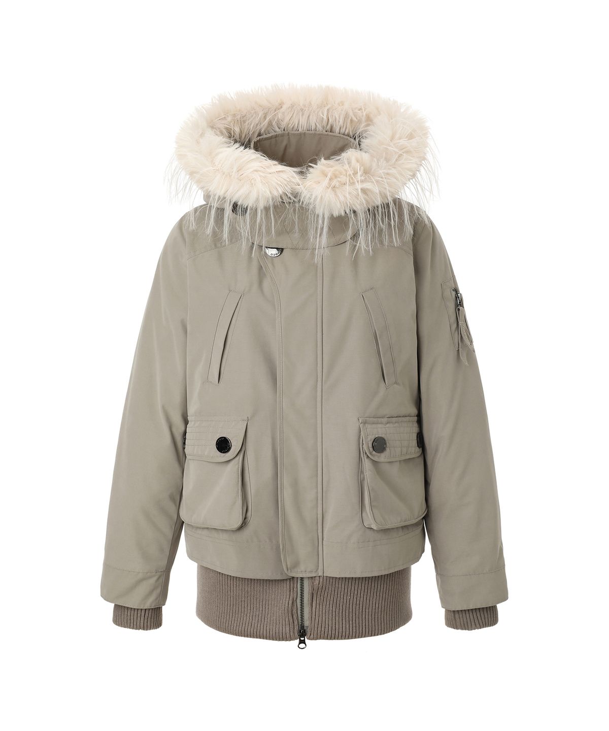 미레코(MIRECO) FIELD FUR HOOD PARKA TAUPE BEIGE