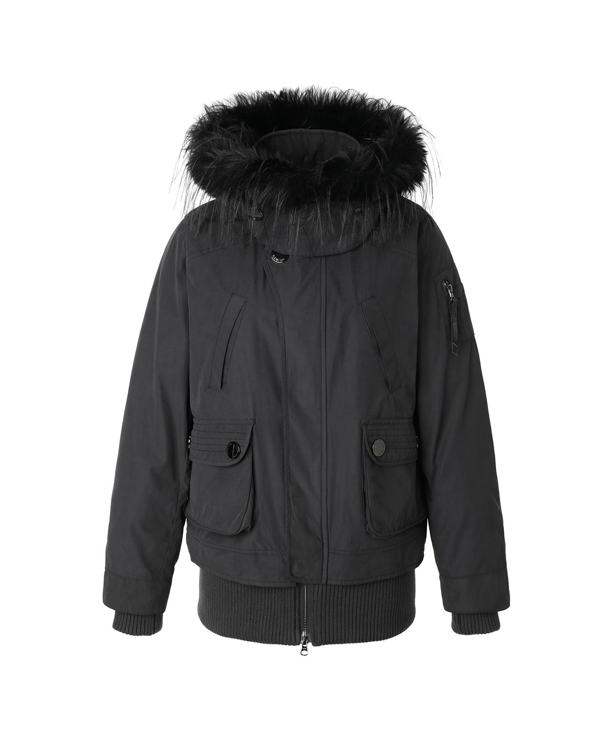 미레코(MIRECO) FIELD FUR HOOD PARKA STONE BLACK