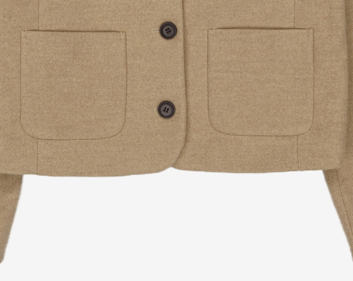 미쏘(MIXXO) 퍼카라 크롭 자켓_MIWJKE102G S