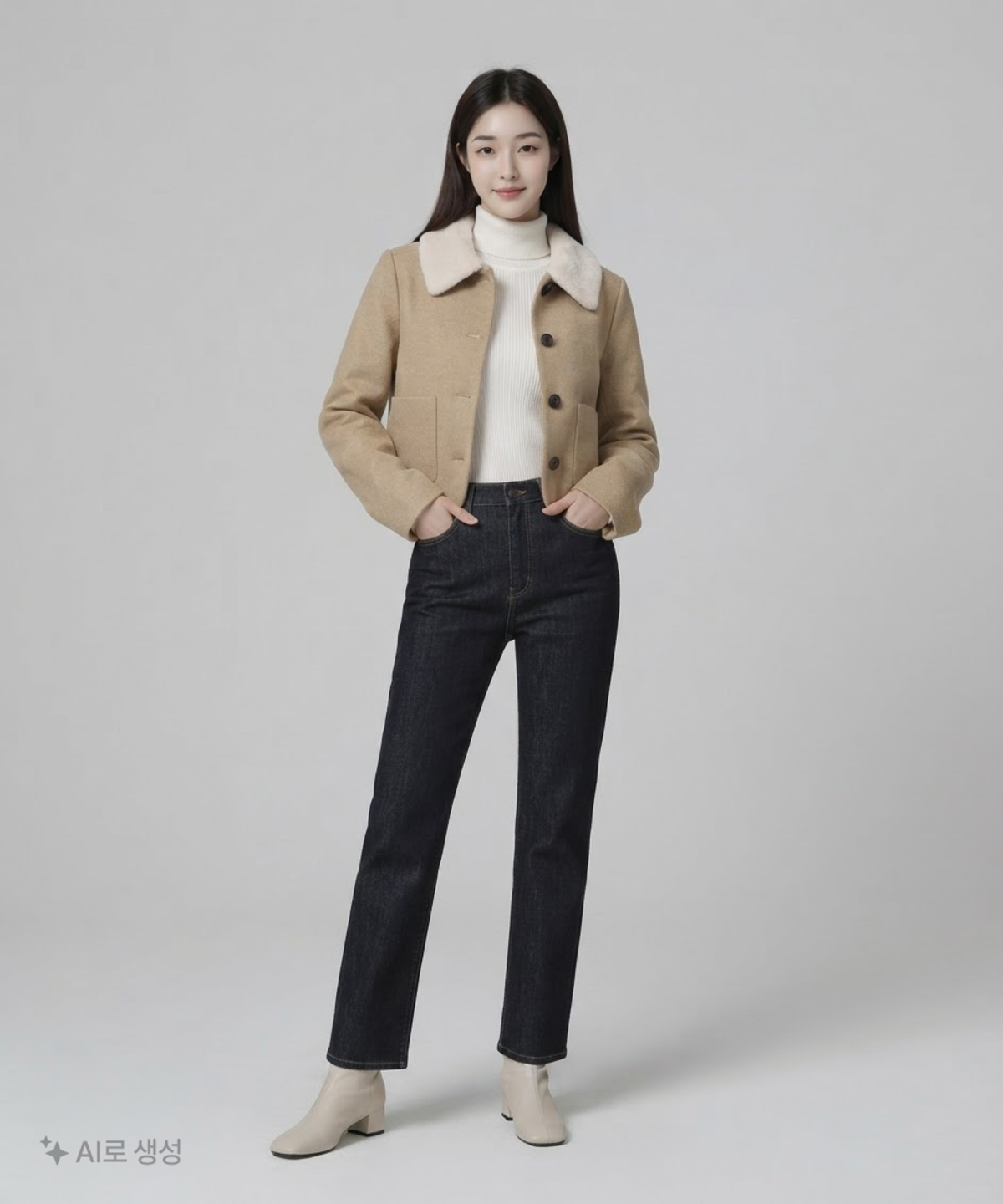 미쏘(MIXXO) 퍼카라 크롭 자켓_MIWJKE102G S