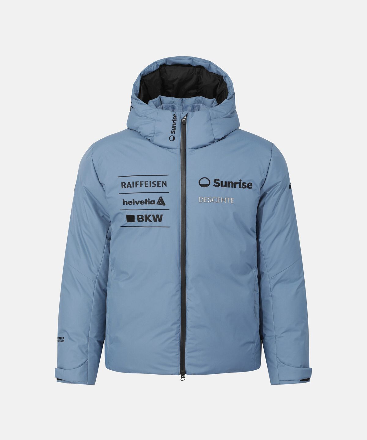 데상트(DESCENTE) 남성 스위스 스키 고어텍스 윈드스토퍼 중경량 다운 자켓 블루 SR411SDJN1