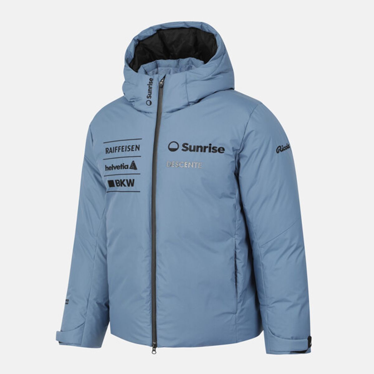 데상트(DESCENTE) 남성 스위스 스키 고어텍스 윈드스토퍼 중경량 다운 자켓 블루 SR411SDJN1