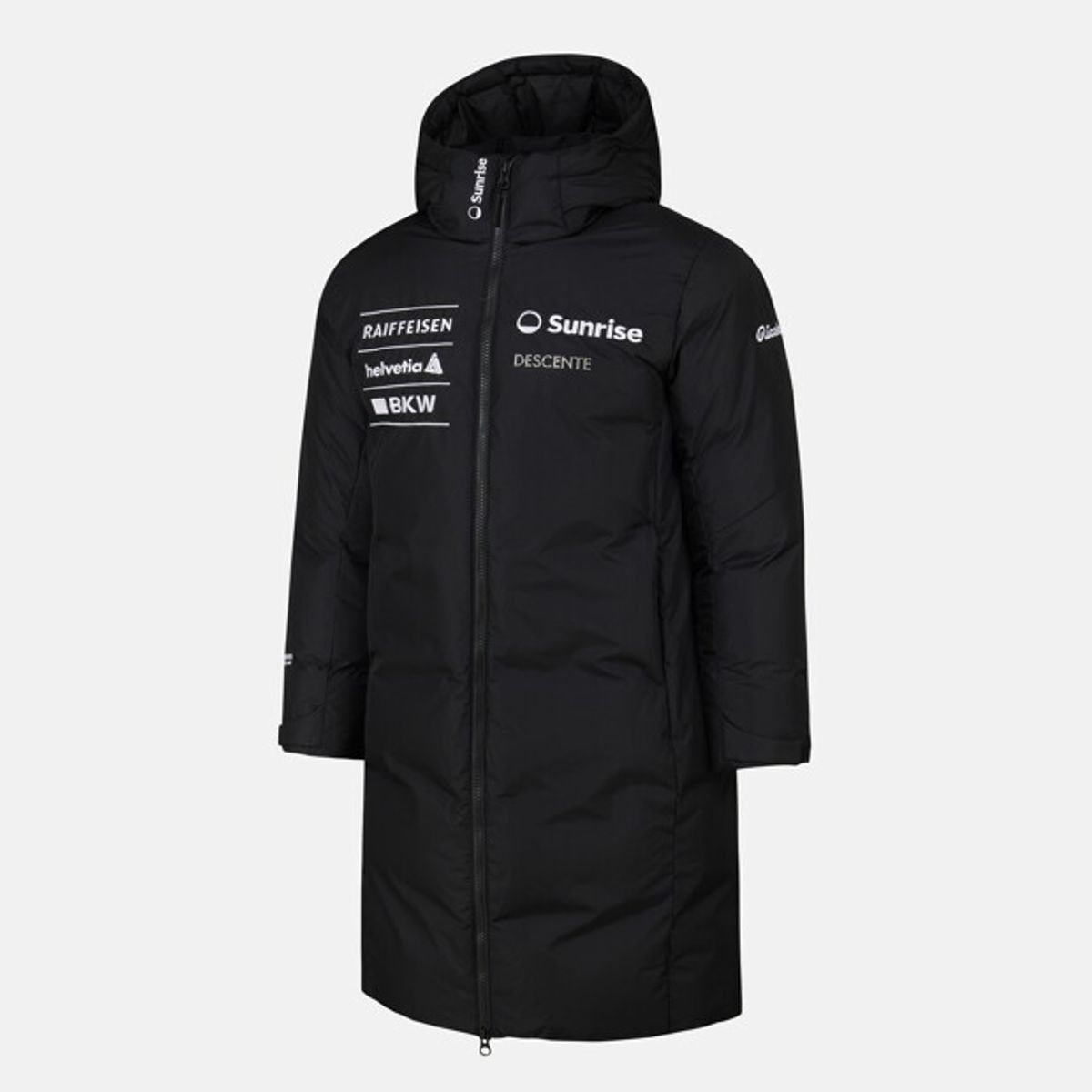 데상트(DESCENTE) 남성 스위스 스키 고어텍스 윈드스토퍼 롱 다운 자켓 블랙 SR411SDJN2