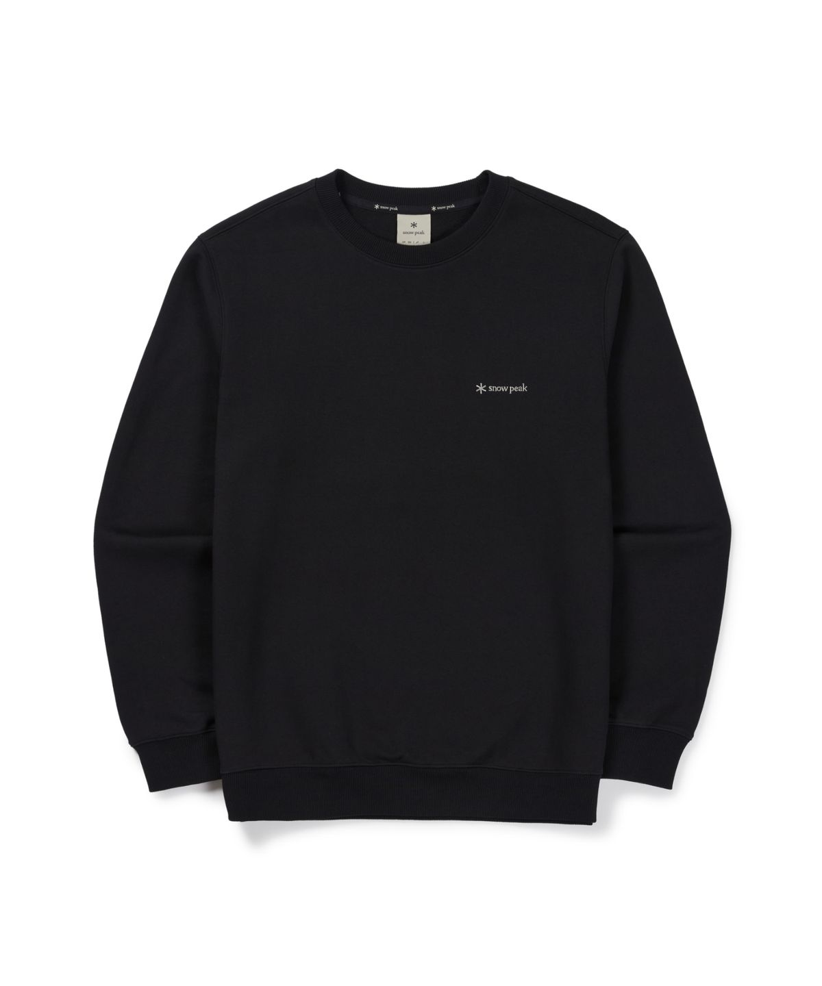 스노우피크 어패럴(SNOWPEAK APPAREL) 약기모 우븐 패치 맨투맨 (S26WMFHT68) Black