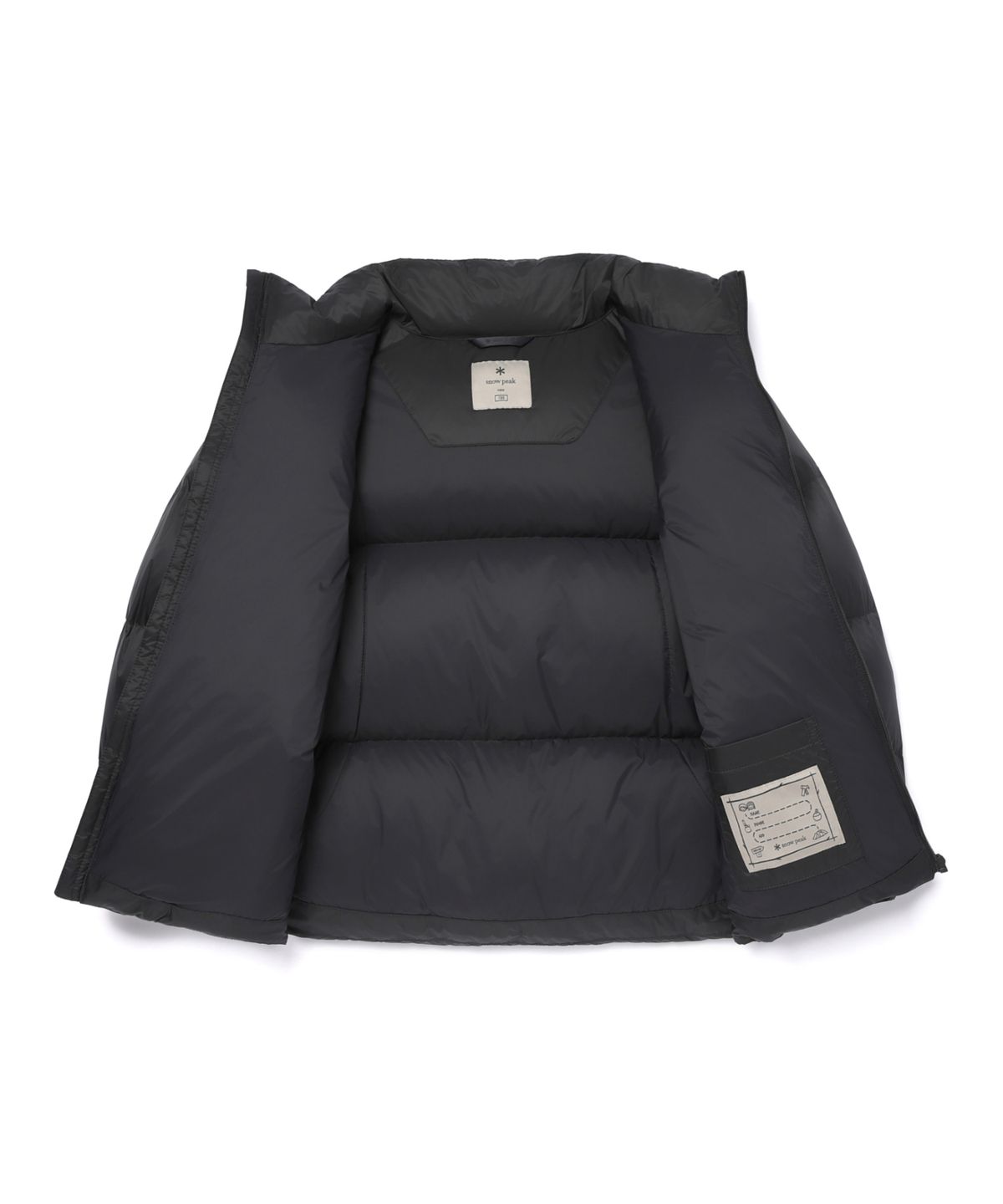 스노우피크 어패럴 키즈(SNOWPEAK APPAREL KIDS) 키즈 토레이 15D 에어태스틱 스탠드넥 헤비 다운 자켓 (S26WKTDJ81) Charcoal