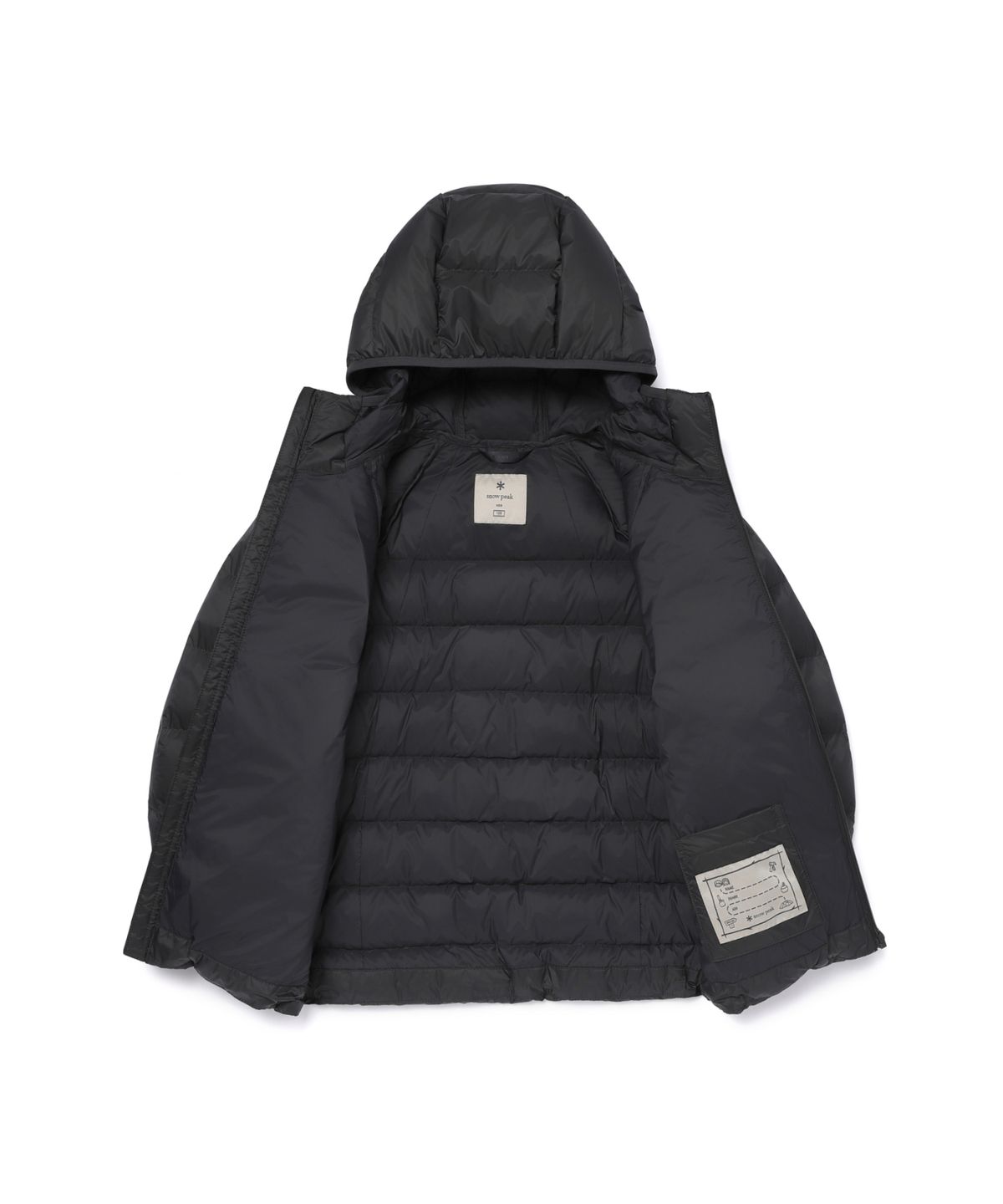 스노우피크 어패럴 키즈(SNOWPEAK APPAREL KIDS) 키즈 토레이 15D 에어태스틱 후드 경량 다운 자켓 (S26WKTDJ80) Charcoal
