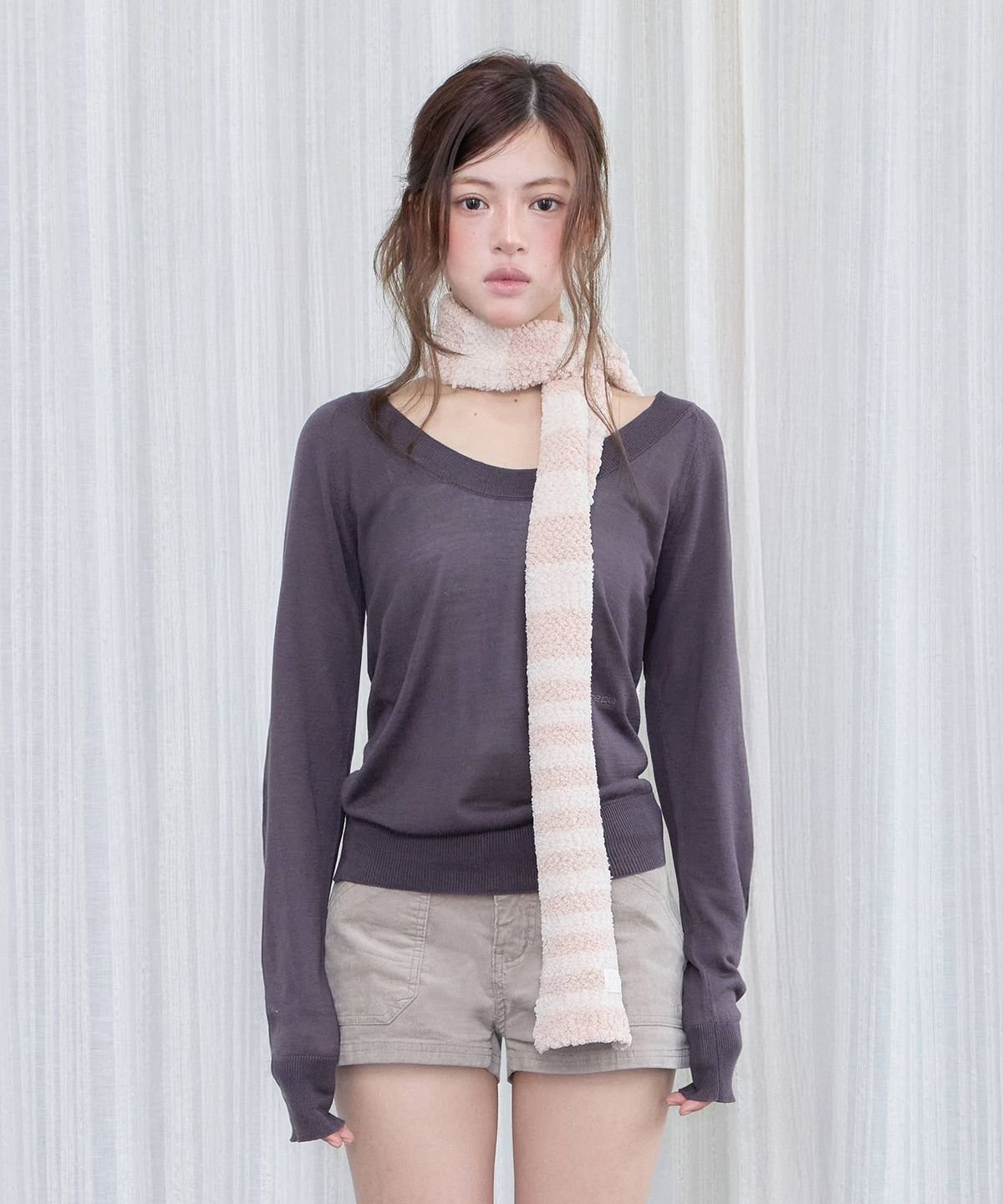 미레코(MIRECO) MELT BASIC KNIT MOCHA
