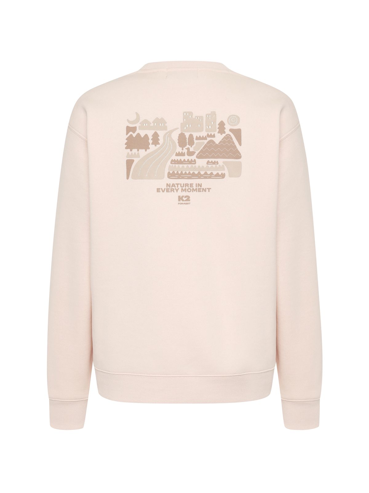 케이투(K2) FOR:REST 동절 기모 맨투맨 W_PASTEL CORAL_KWW26252Q7