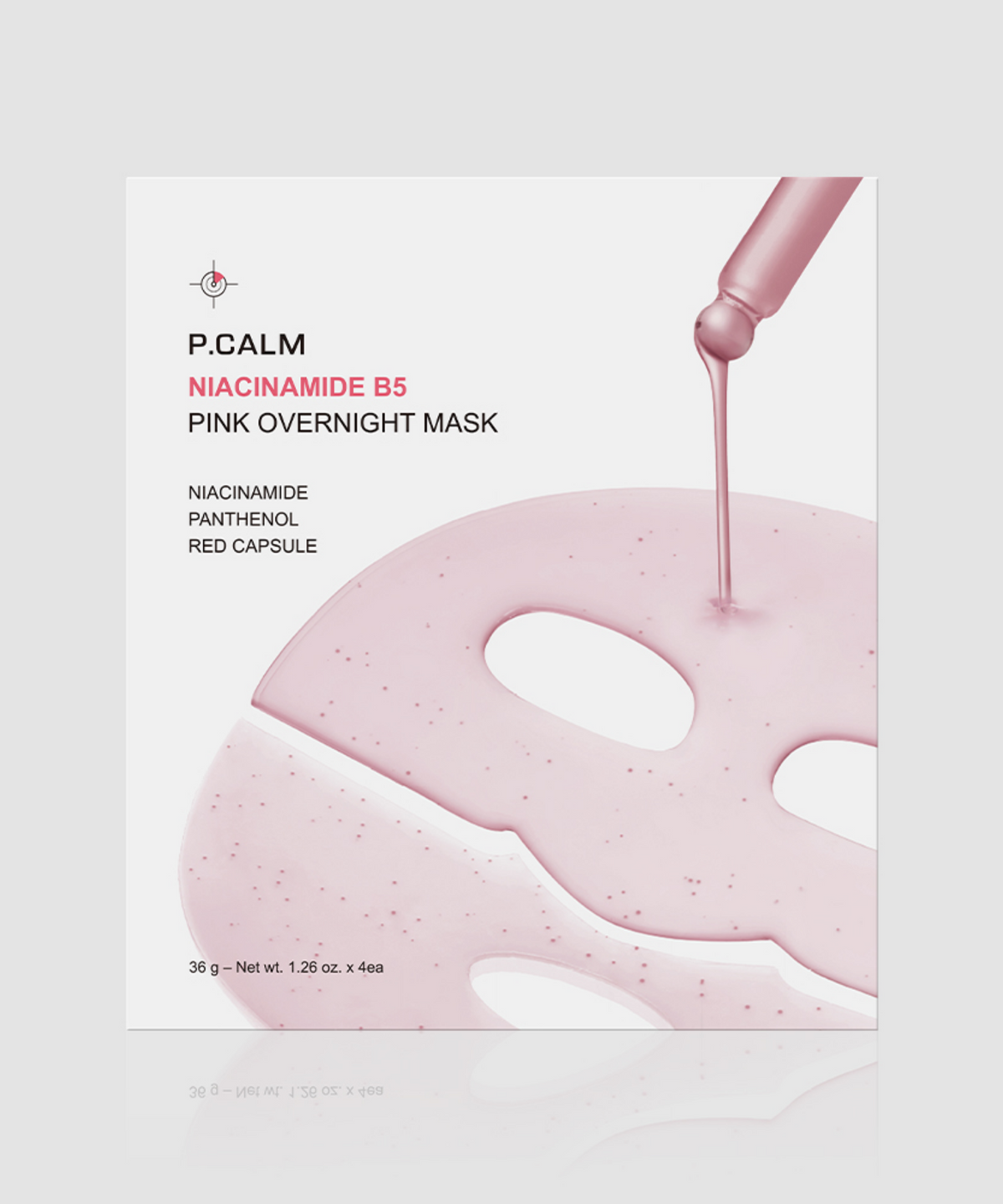 피캄(PCALM) [총 20매] 나이아신아마이드 비5 핑크 오버나이트 마스크 4BOX + 나이아신아마이드 비5 핑크 오버나이트 마스크 1BOX