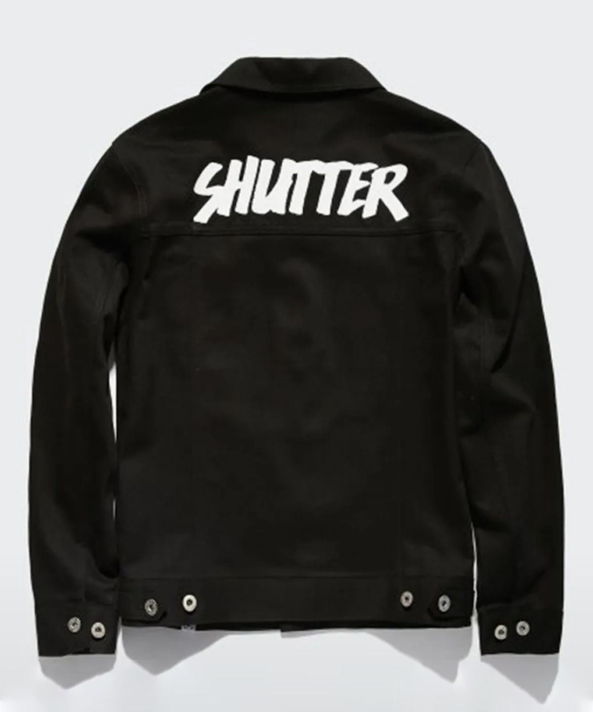 셔터(SHUTTER) LOGO TRUCKER JACKET (BLACK) SAJK001