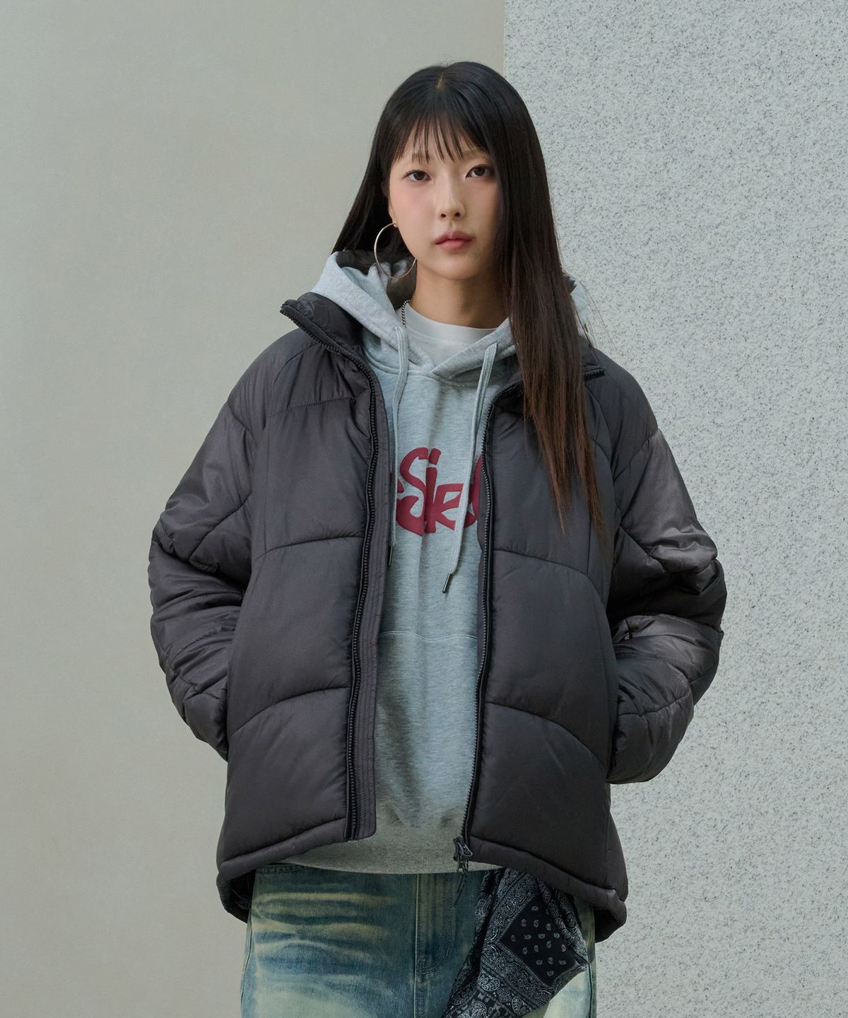 데시레드(DESIRED) 하이넥 볼륨 푸퍼-FFSK4122D0L