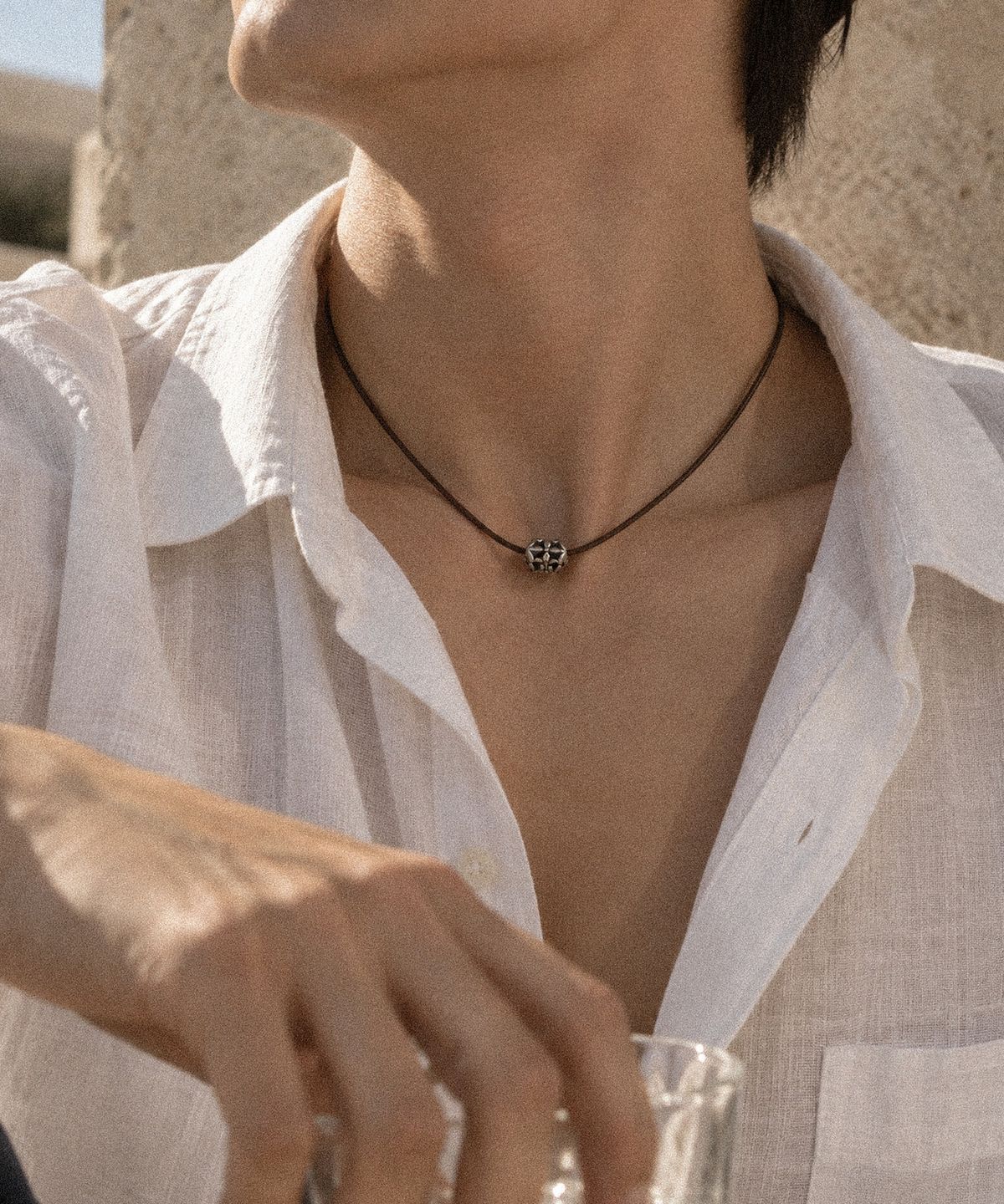 헬리오스(HELIOS) AXIS NECKLACE #1 [BROWN]