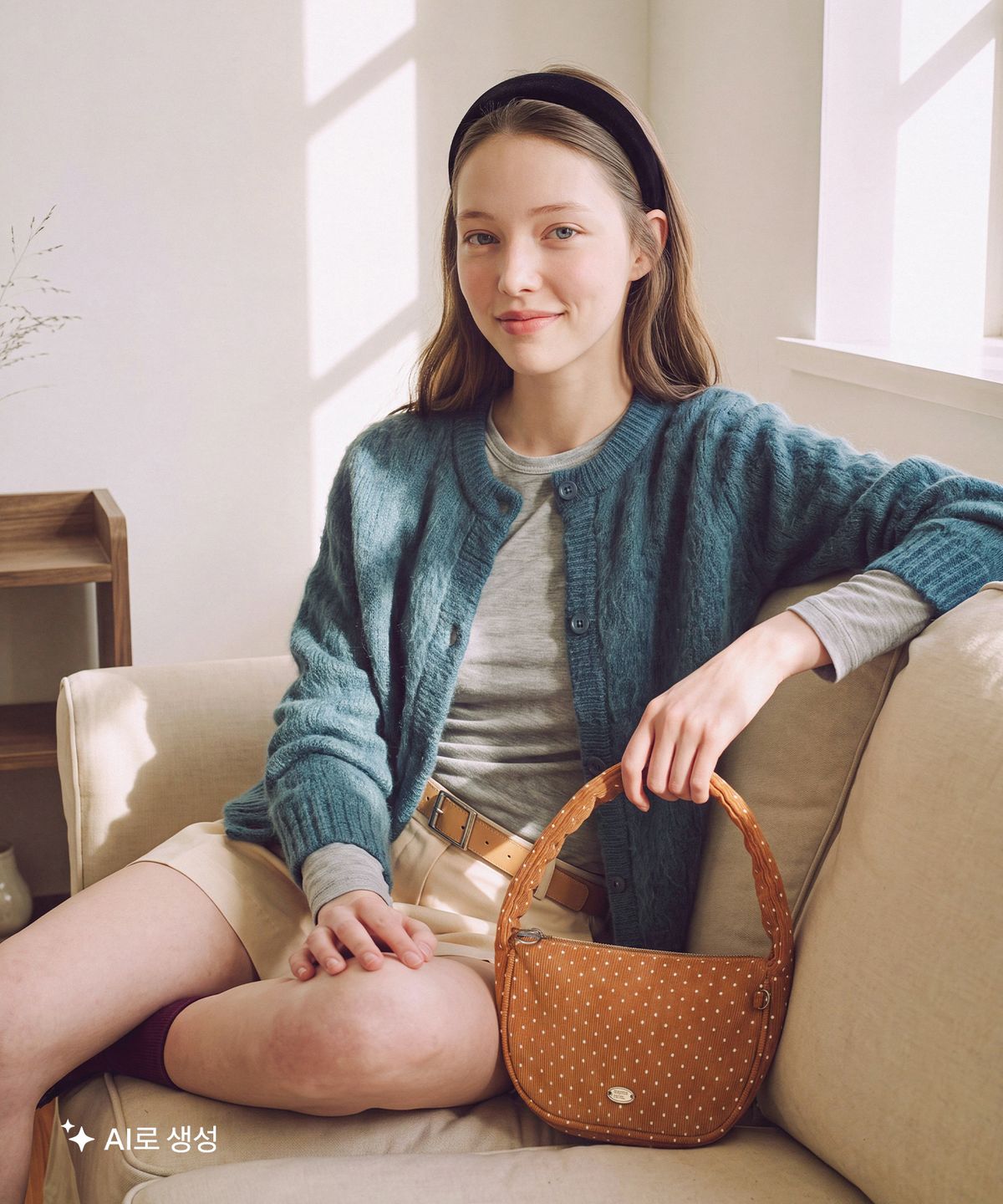 마스마룰즈(MASMARULEZ) Liri mini tote bag_Corduroy dot orange