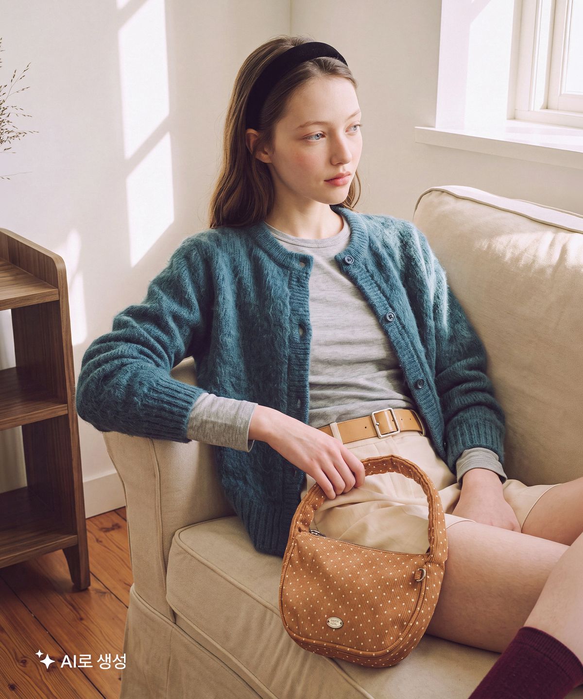 마스마룰즈(MASMARULEZ) Liri mini tote bag_Corduroy dot orange