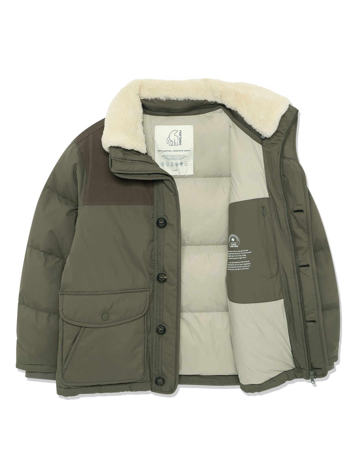 노르디스크(NORDISK) 오후스 DRY 크리스탈다운 점퍼 - M_HUNTER BEIGE