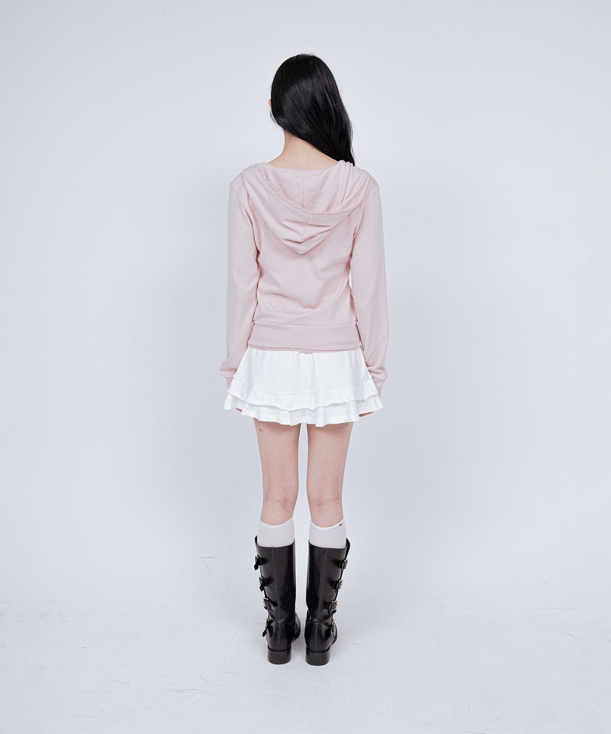 벨리아르(BELLIALEU) BELLA HOOD ZIP UP BUBBLEGUM PINK