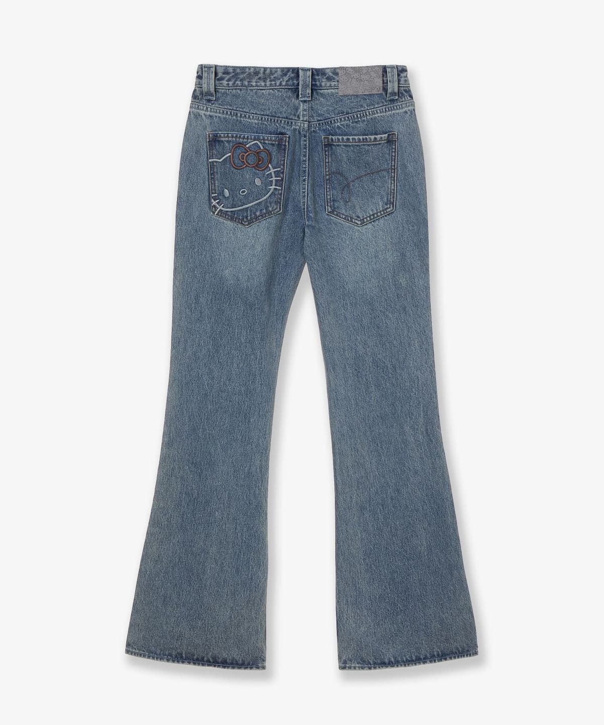 에이이에이이(AEAE) HELLO KITTY FLARE DENIM PANTS [BLUE]