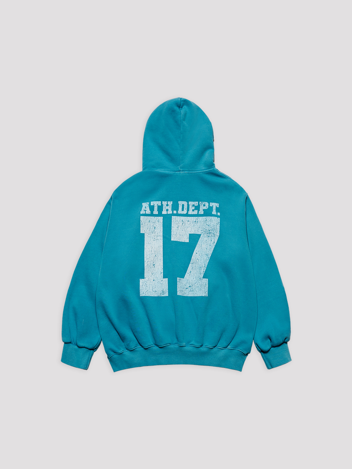 아크메드라비(ACME DE LA VIE) PIGMENT FADED ATHLETIC NAPPING HOODIE ZIP UP [LIGHT BLUE]