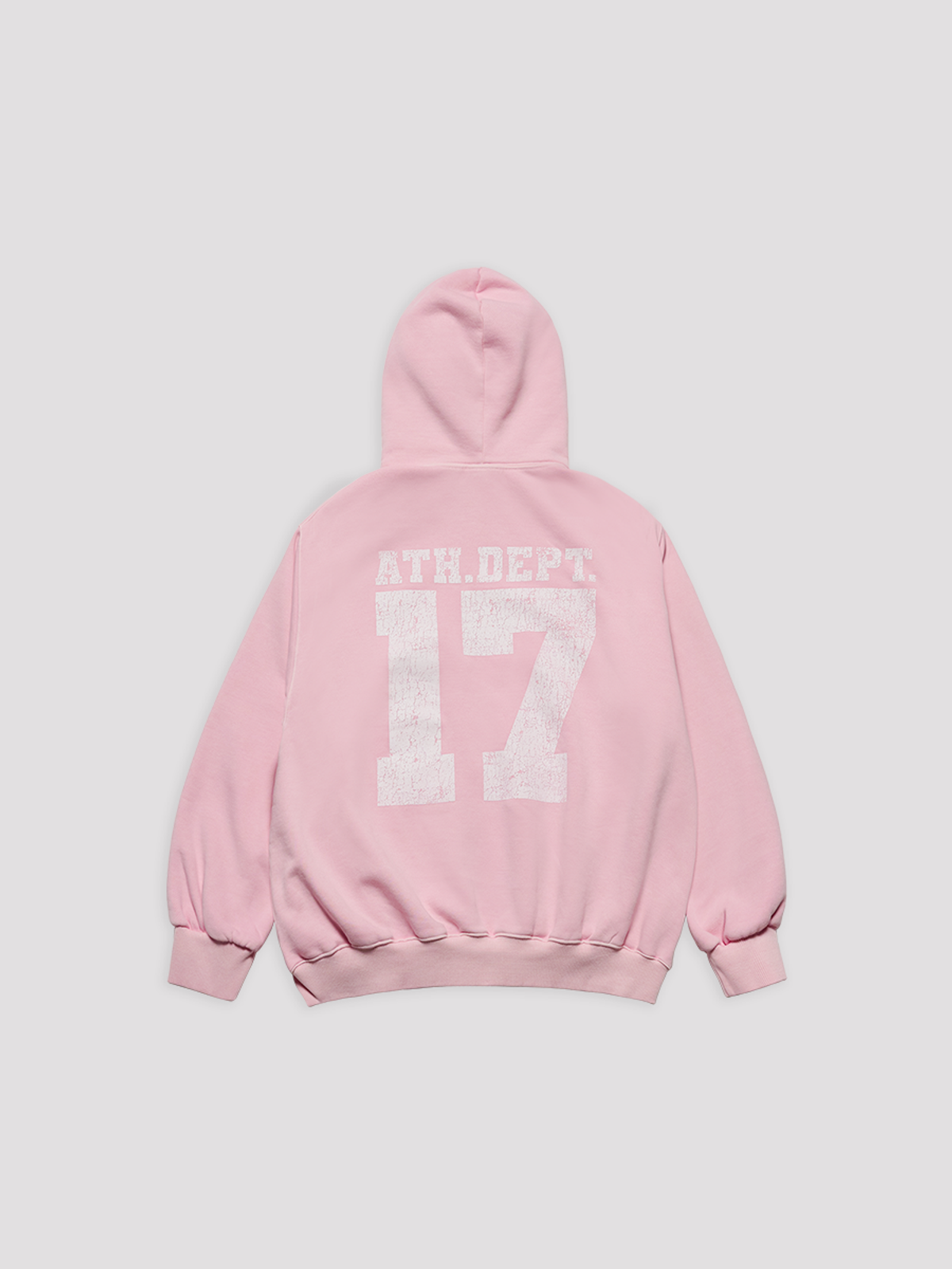 아크메드라비(ACME DE LA VIE) PIGMENT FADED ATHLETIC NAPPING HOODIE ZIP UP [LIGHT PINK]