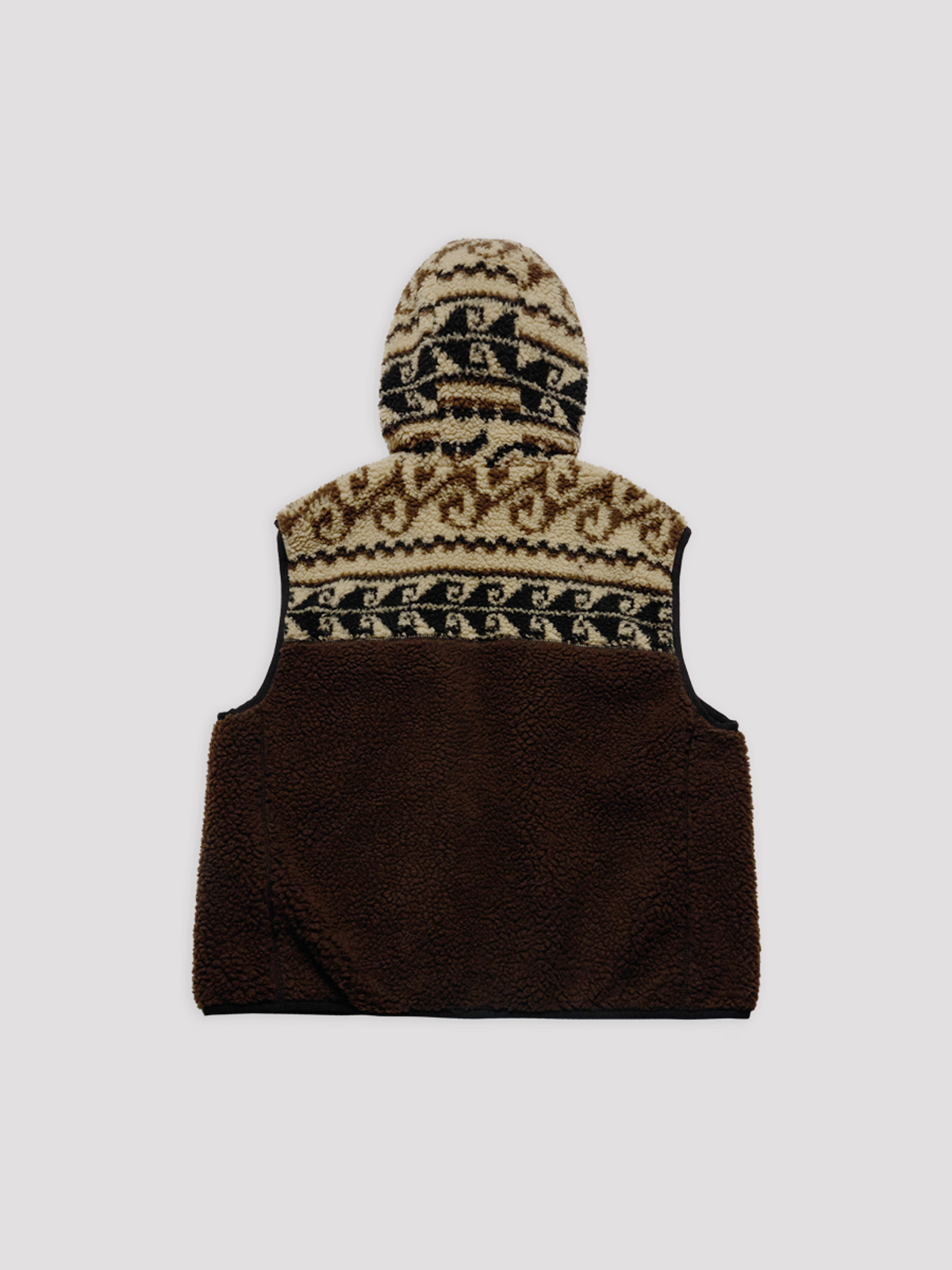 아크메드라비(ACME DE LA VIE) WOMAN FLEECE HOODIE VEST [BROWN]