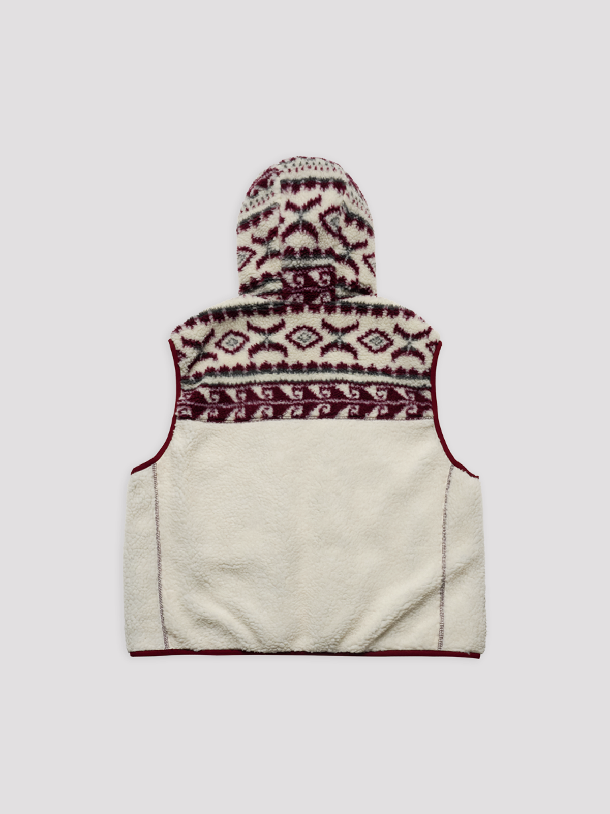 아크메드라비(ACME DE LA VIE) WOMAN FLEECE HOODIE VEST [IVORY]