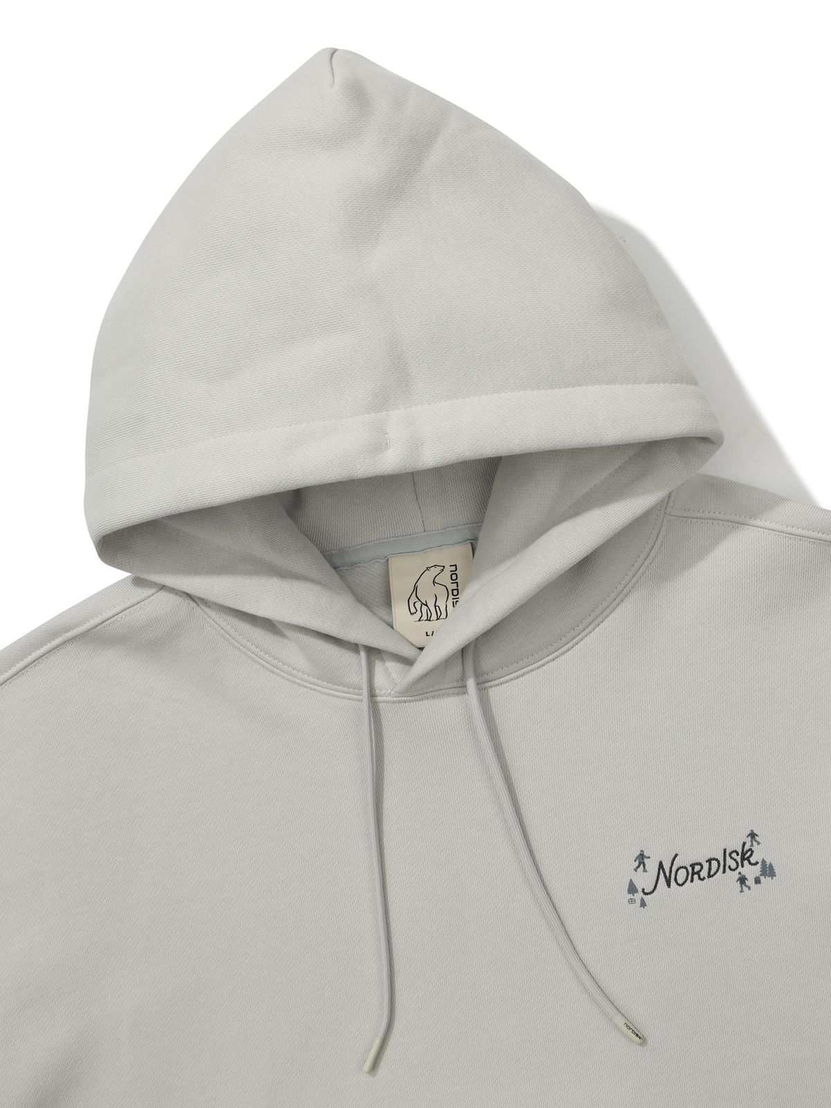 노르디스크(NORDISK) 아이스스케이팅 그래픽 기모 후디 티셔츠 - U_Blue gray
