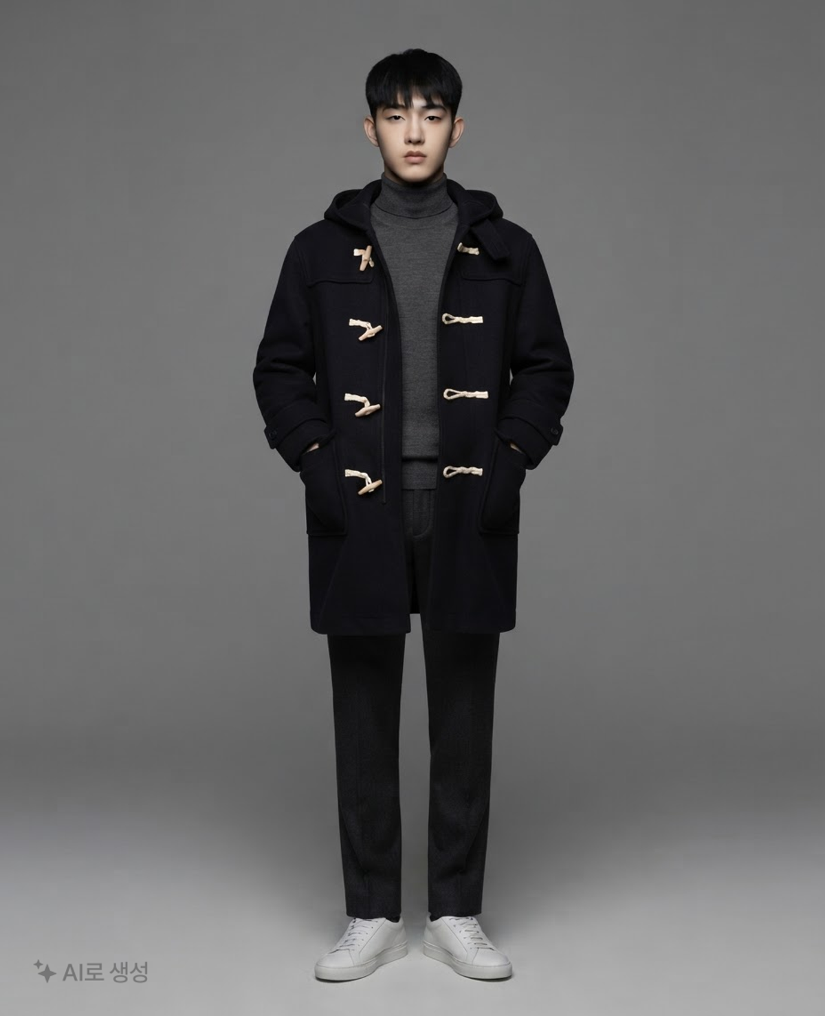 코드그라피(CGP) WOOL 더플 롱 코트 M
