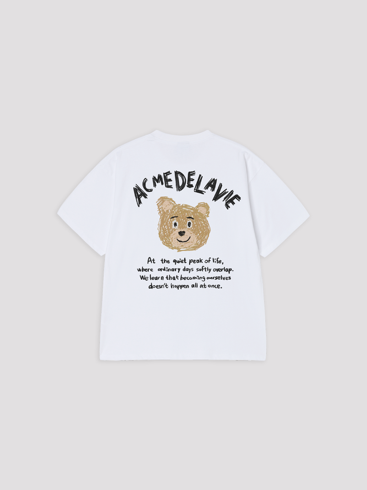 아크메드라비(ACME DE LA VIE) ANIMAL DRAWING SHORT SLEEVE T-SHIRT [WHITE]