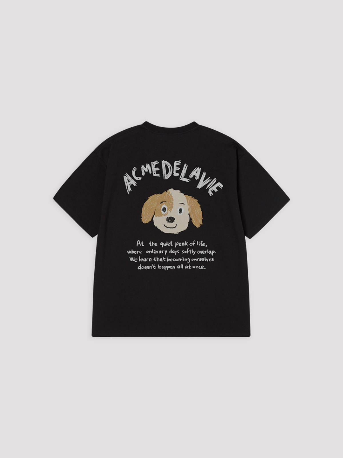 아크메드라비(ACME DE LA VIE) ANIMAL DRAWING SHORT SLEEVE T-SHIRT [BLACK]