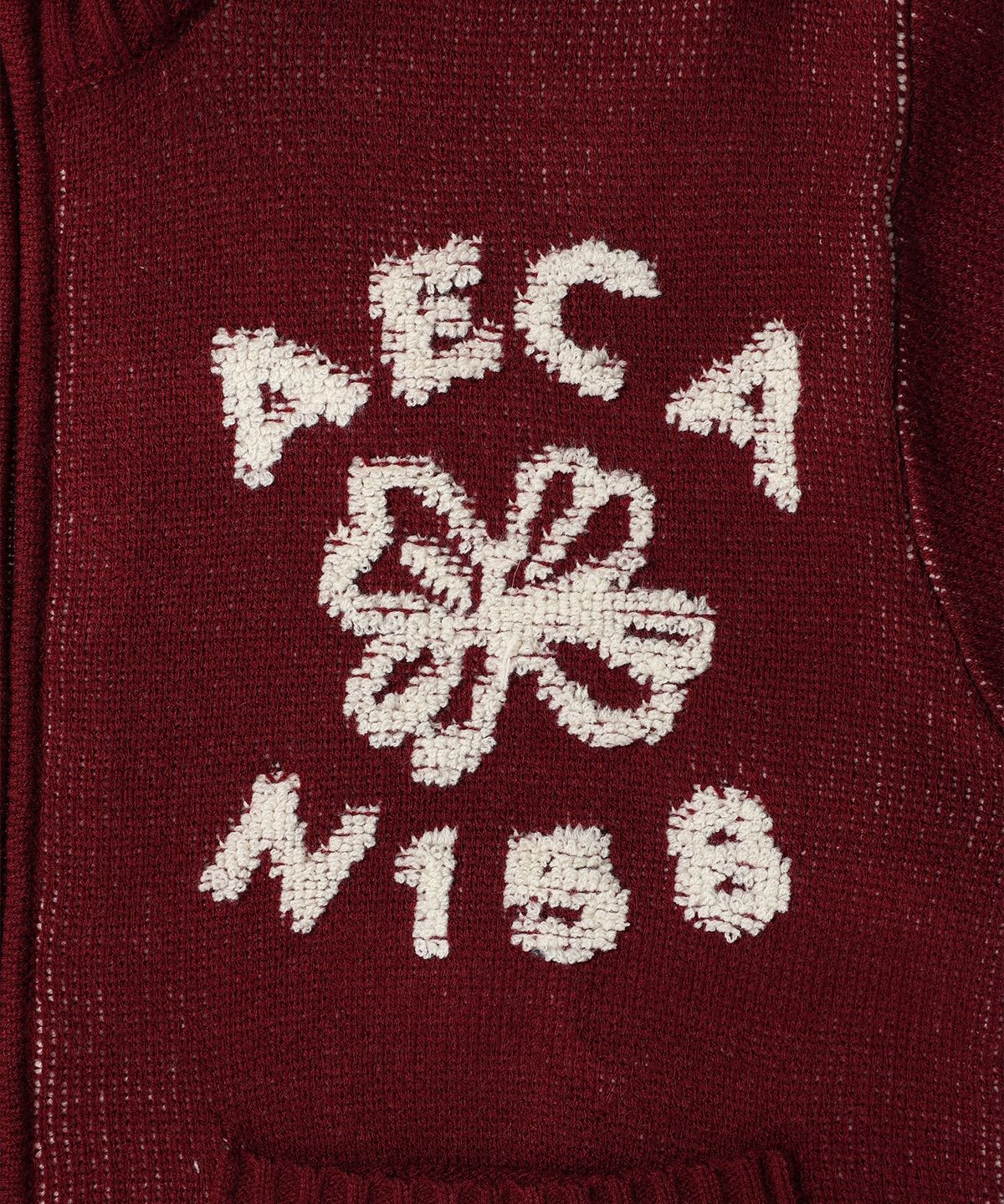 에이카화이트(AECA) AECA FLOWER BOUCLE ZIP UP KNIT (3color)