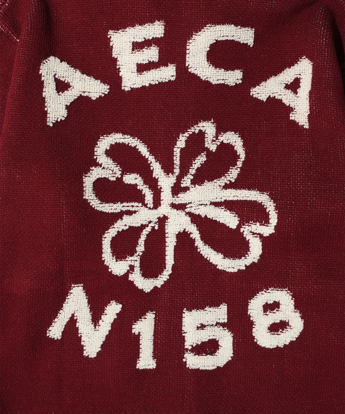 에이카화이트(AECA) AECA FLOWER BOUCLE ZIP UP KNIT (3color)