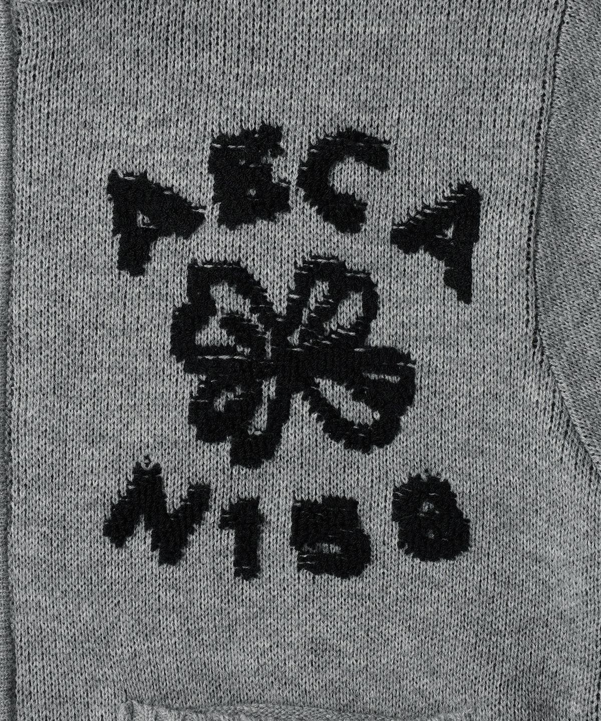 에이카화이트(AECA) AECA FLOWER BOUCLE ZIP UP KNIT (3color)