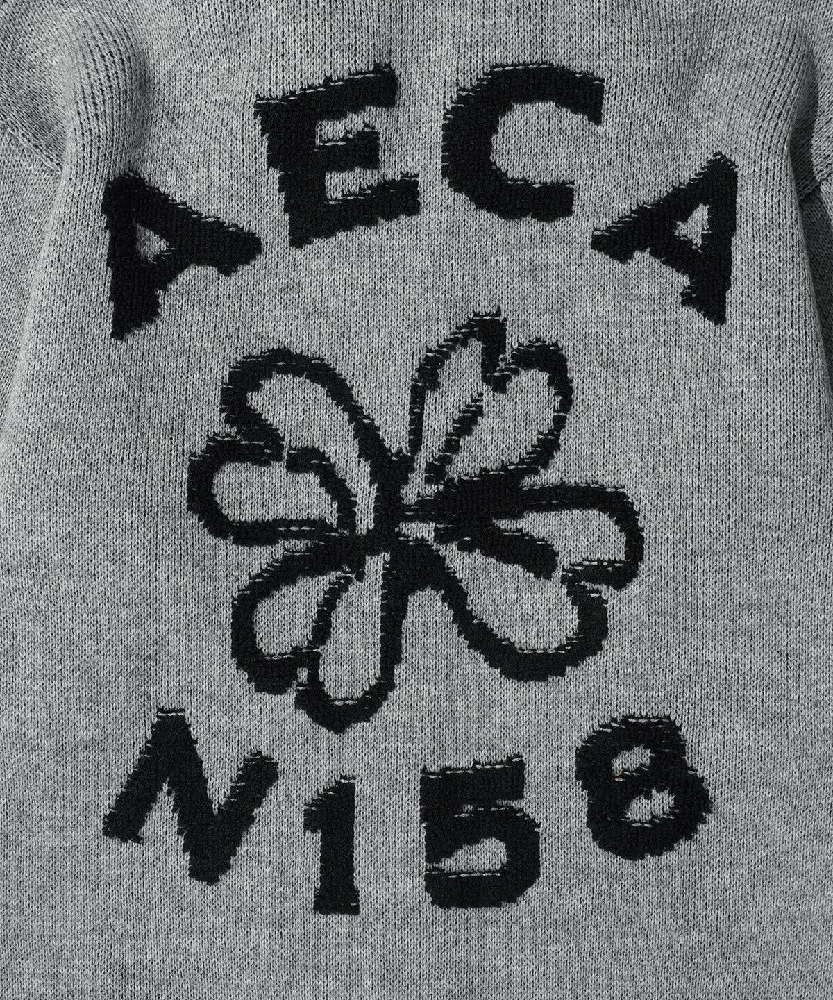 에이카화이트(AECA) AECA FLOWER BOUCLE ZIP UP KNIT (3color)