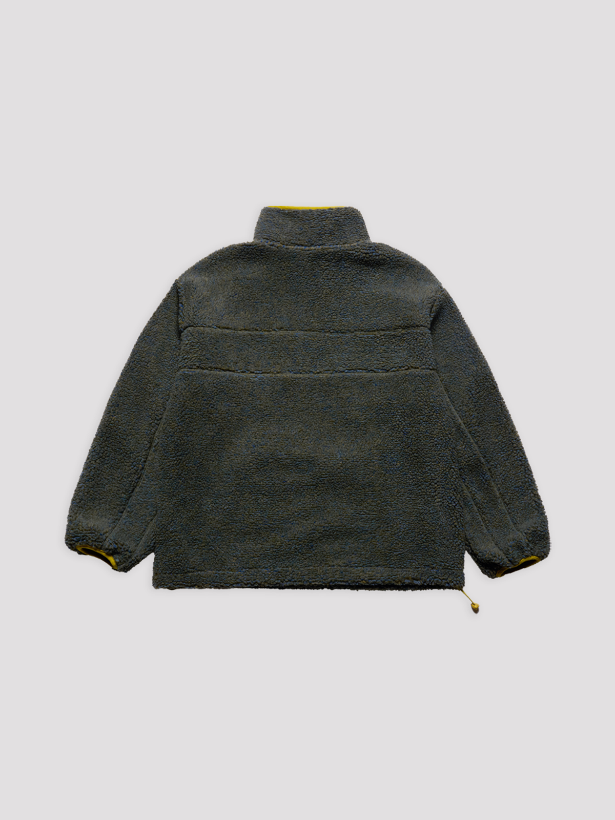 아크메드라비(ACME DE LA VIE) 3-TONE FLEECE STAND COLLAR HALF ZIP UP [GREEN]