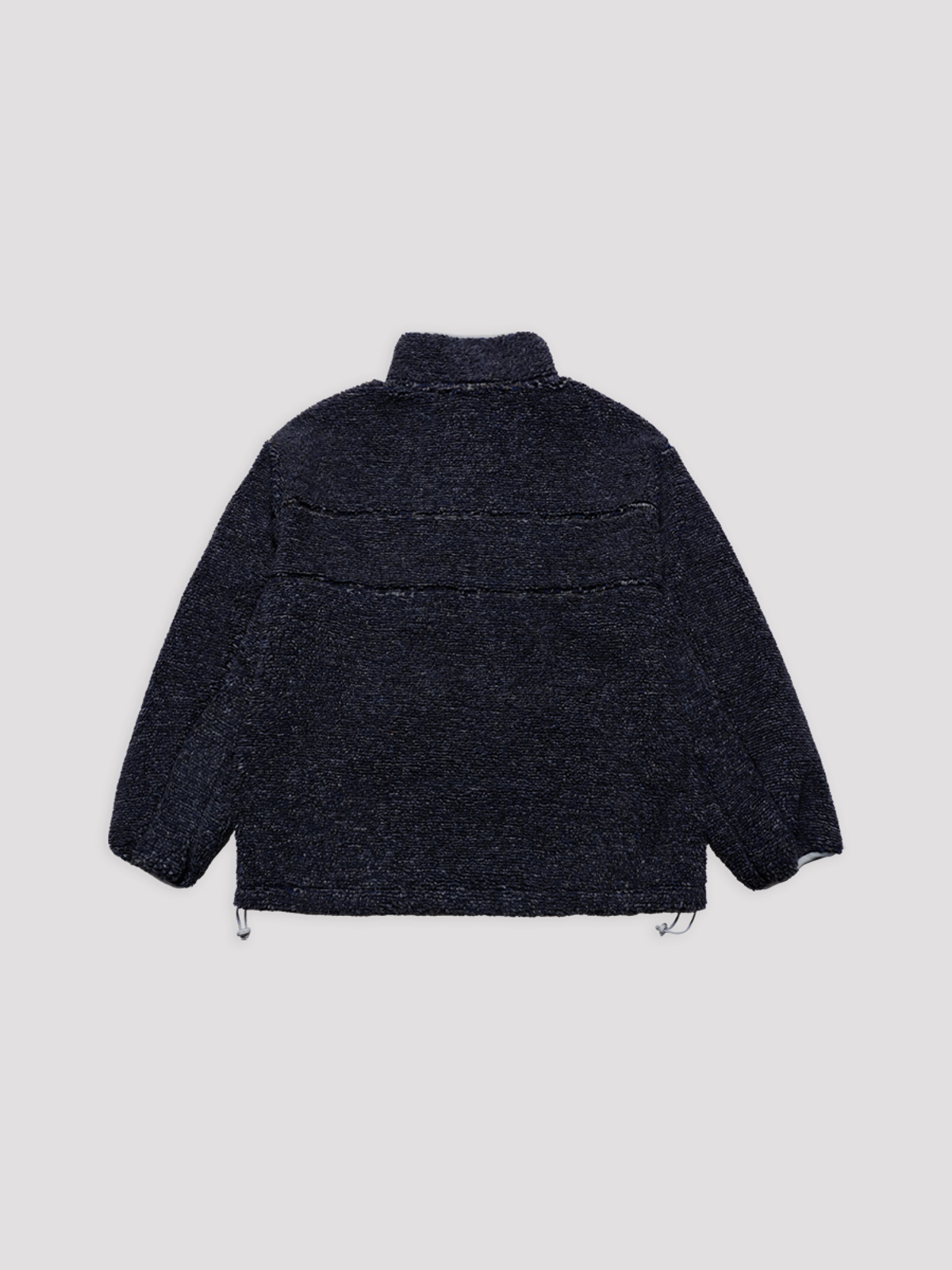 아크메드라비(ACME DE LA VIE) 3-TONE FLEECE STAND COLLAR HALF ZIP UP [NAVY]