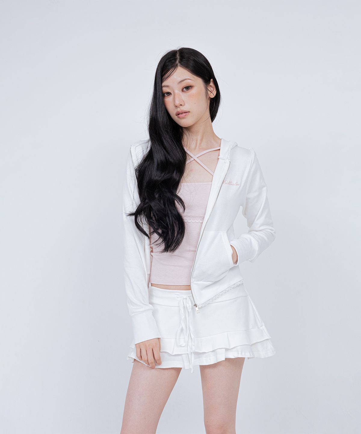 벨리아르(BELLIALEU) BELLA MINI SKIRT WHITE