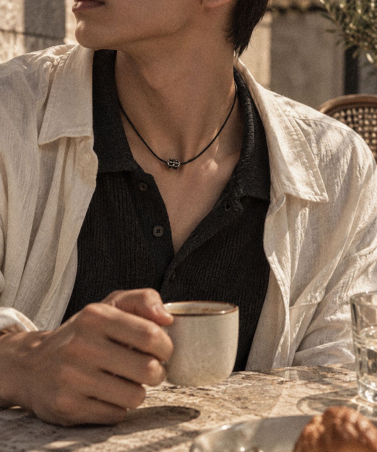 헬리오스(HELIOS) AXIS NECKLACE #1 [BLACK]